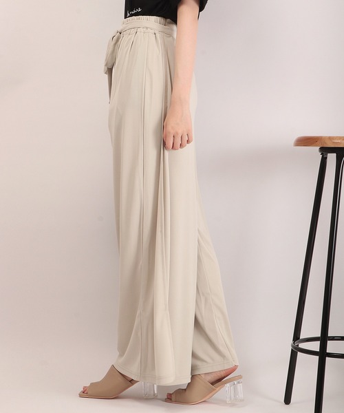 Anna Nicola（アンナニコラ）の「Anna Nicola レイヤード ワイドパンツ（その他パンツ・レディース・ベージュ/ネイビー・38）」の6枚目の写真