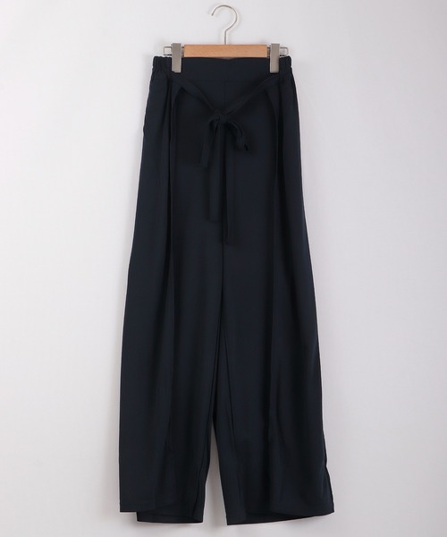 Anna Nicola（アンナニコラ）の「Anna Nicola レイヤード ワイドパンツ（その他パンツ・レディース・ベージュ/ネイビー・38）」の14枚目の写真