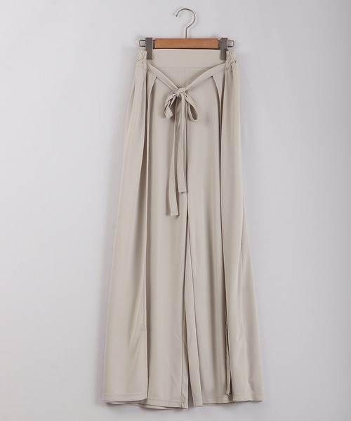 Anna Nicola（アンナニコラ）の「Anna Nicola レイヤード ワイドパンツ（その他パンツ・レディース・ベージュ/ネイビー・38）」の13枚目の写真