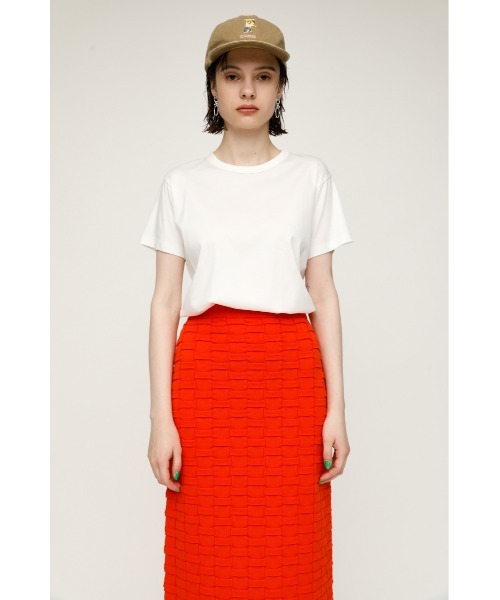 SLY（スライ）の「MERCERIZE BASIC T/SH ベーシック Tシャツ（Tシャツ/カットソー・レディース・ブルー/ホワイト/ライトイエロー/ブラック/グレー/ライトピンク・FREE）」の2枚目の写真