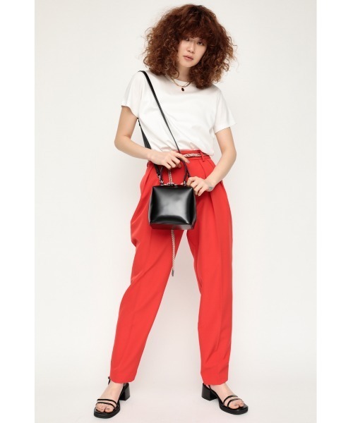 SLY（スライ）の「MERCERIZE BASIC T/SH ベーシック Tシャツ（Tシャツ/カットソー・レディース・ブルー/ホワイト/ライトイエロー/ブラック/グレー/ライトピンク・FREE）」の8枚目の写真