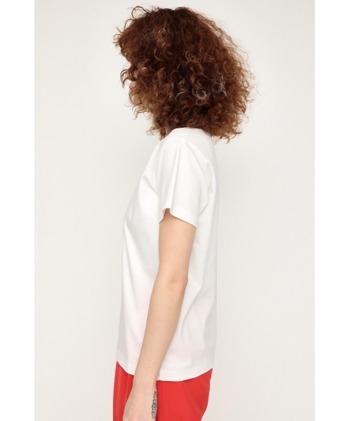 SLY（スライ）の「MERCERIZE BASIC T/SH ベーシック Tシャツ（Tシャツ/カットソー・レディース・ブルー/ホワイト/ライトイエロー/ブラック/グレー/ライトピンク・FREE）」の10枚目の写真