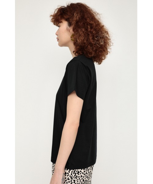 SLY（スライ）の「MERCERIZE BASIC T/SH ベーシック Tシャツ（Tシャツ/カットソー・レディース・ブルー/ホワイト/ライトイエロー/ブラック/グレー/ライトピンク・FREE）」の15枚目の写真