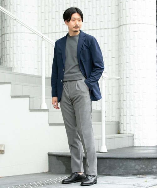 URBAN RESEARCH DOORS(アーバンリサーチドアーズ)の「LIFE STYLE TAILOR メランジニットイージージャケット(スーツジャケット・メンズ・ネイビー/グレー・44/46/48/50)」の11枚目の写真