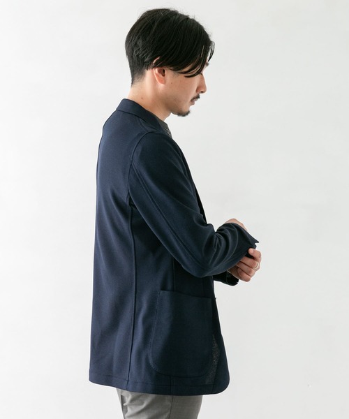 URBAN RESEARCH DOORS(アーバンリサーチドアーズ)の「LIFE STYLE TAILOR メランジニットイージージャケット(スーツジャケット・メンズ・ネイビー/グレー・44/46/48/50)」の18枚目の写真