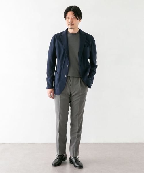 URBAN RESEARCH DOORS(アーバンリサーチドアーズ)の「LIFE STYLE TAILOR メランジニットイージージャケット(スーツジャケット・メンズ・ネイビー/グレー・44/46/48/50)」の12枚目の写真