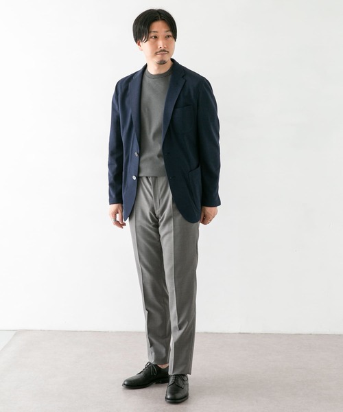 URBAN RESEARCH DOORS(アーバンリサーチドアーズ)の「LIFE STYLE TAILOR メランジニットイージージャケット(スーツジャケット・メンズ・ネイビー/グレー・44/46/48/50)」の5枚目の写真