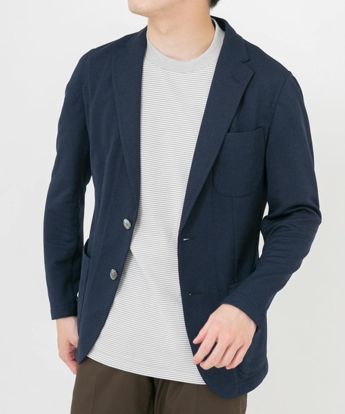 URBAN RESEARCH DOORS(アーバンリサーチドアーズ)の「LIFE STYLE TAILOR メランジニットイージージャケット(スーツジャケット・メンズ・ネイビー/グレー・44/46/48/50)」の19枚目の写真