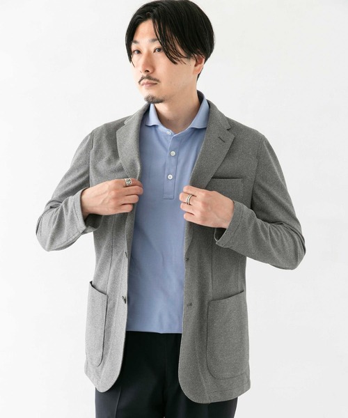 URBAN RESEARCH DOORS(アーバンリサーチドアーズ)の「LIFE STYLE TAILOR メランジニットイージージャケット(スーツジャケット・メンズ・ネイビー/グレー・44/46/48/50)」の15枚目の写真