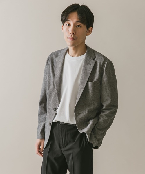 URBAN RESEARCH DOORS(アーバンリサーチドアーズ)の「LIFE STYLE TAILOR メランジニットイージージャケット(スーツジャケット・メンズ・ネイビー/グレー・44/46/48/50)」の9枚目の写真