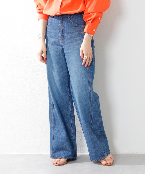 SHENERY（シーナリー）の「バギーデニム（デニムパンツ・レディース・ブルー・38/36）」の3枚目の写真