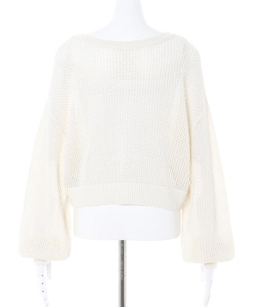 INGNI（イング）の「メッシュカーディガン／A（カーディガン/ボレロ・レディース・アイボリー/オレンジ/グリーン/ブルー/ブラック・M）」の11枚目の写真