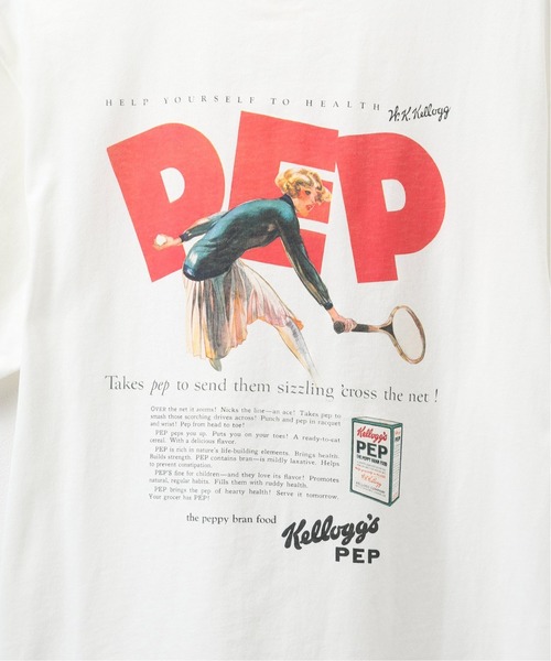 B.C STOCK(ベーセーストック)の「【Kellogs / ケロッグ】 別注 PEP SPORTS Tシャツ(Tシャツ/カットソー・メンズ・ホワイト/ホワイト系その他/ホワイト×ホワイト/ライトホワイト・MEDIUM/LARGE)」の18枚目の写真