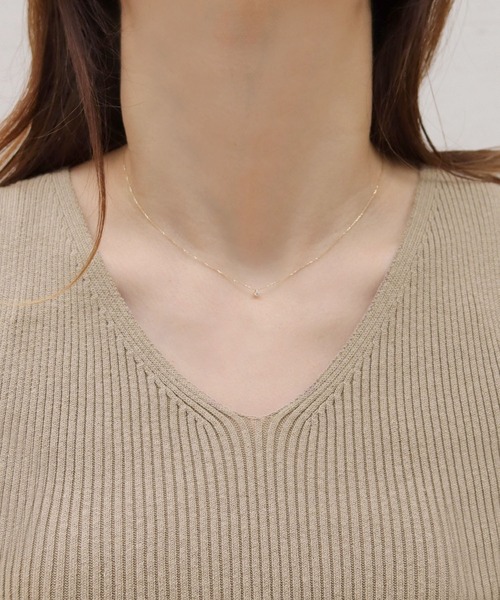 HER CLOSET（ハークローゼット）の「【shemoshelly】WEB限定 サマーリブニットタンクトップ（タンクトップ・レディース・ホワイト/ブラック/ベージュ/カーキ/パープル・M）」の22枚目の写真