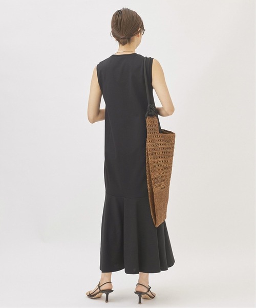 美品☆Plage プラージュ ティアードノースリーブ ワンピース☆ブラック☆36 ティアードノースリーブワンピース3（ワンピース）｜Plage
