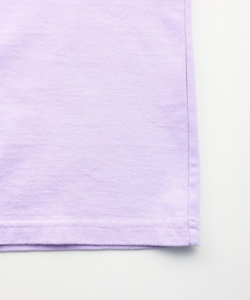 X-girl（エックスガール）の「BLOCK LOGO L/S TEE（Tシャツ/カットソー・レディース・ホワイト/ブラック/ライトパープル・S/M/L/XL）」の15枚目の写真