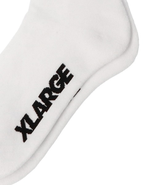 XLARGE（エクストララージ）の「OG EMBROIDERED SOCKS　XLARGE（ソックス/靴下・メンズ・ホワイト/ブラック/ブラウン・ONE SIZE）」の6枚目の写真