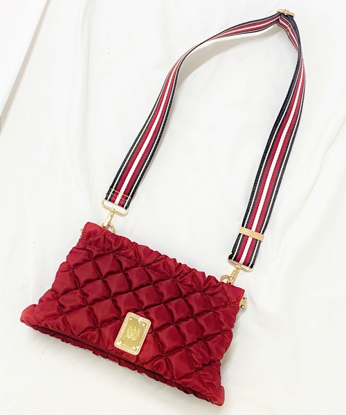 Q(キュー)の「キルトメロンミニショルダー(ショルダーバッグ・レディース・ブラック/ベージュ/ワインレッド・ONE SIZE)」の5枚目の写真