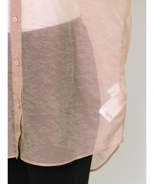LAGUNAMOON(ラグナムーン)の「バックツイストシアーシャツ(シャツ/ブラウス・レディース・アイボリー/サーモンピンク・FREE)」の8枚目の写真