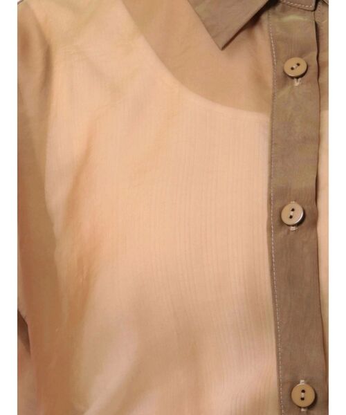 LAGUNAMOON(ラグナムーン)の「バックツイストシアーシャツ(シャツ/ブラウス・レディース・アイボリー/サーモンピンク・FREE)」の11枚目の写真