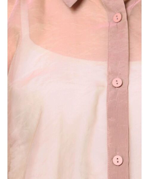 LAGUNAMOON(ラグナムーン)の「バックツイストシアーシャツ(シャツ/ブラウス・レディース・アイボリー/サーモンピンク・FREE)」の12枚目の写真