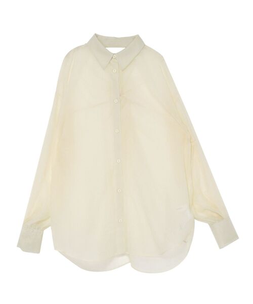 LAGUNAMOON(ラグナムーン)の「バックツイストシアーシャツ(シャツ/ブラウス・レディース・アイボリー/サーモンピンク・FREE)」の13枚目の写真