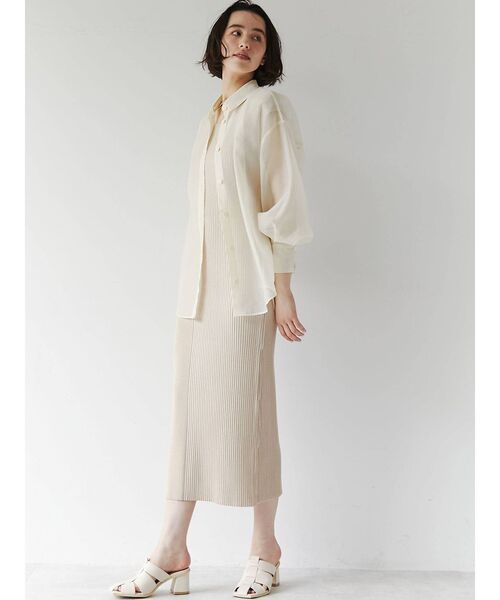 LAGUNAMOON(ラグナムーン)の「バックツイストシアーシャツ(シャツ/ブラウス・レディース・アイボリー/サーモンピンク・FREE)」の18枚目の写真