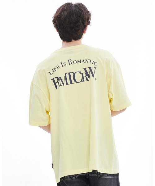 ROMANTIC CROWN(ロマンティッククラウン)の「【ROMANTIC CROWN】RECENT LOGO TEE / ロマンティッククラウン リセント ロゴ Tシャツ(Tシャツ/カットソー・メンズ・ネイビー/ライトイエロー/ホワイト/ライトグレー・LARGE/SMALL/MEDIUM/X-LARGE)」の4枚目の写真