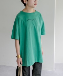 PUAL CE CIN | オーガニックコットンプリントチュニック(Tシャツ/カットソー)