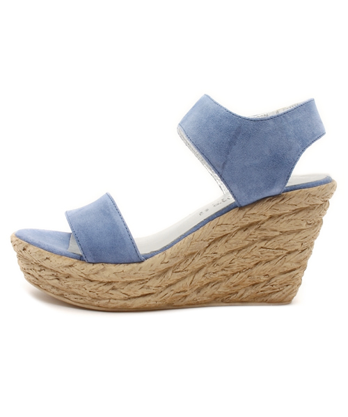 KAREN LIPPS （カレンリップス）の「(KAREN LIPPS) 87001 CINDY CAMOSCIO ANKL STRP WEDGE SANDAL（サンダル・レディース・ブラック/ベージュ/ブルー・35/39/36/37/38）」の12枚目の写真