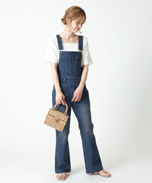 B.C STOCK（ベーセーストック）の「ボックスカゴBAG（かごバッグ・レディース・ブラック/ベージュ・FREE）」の7枚目の写真