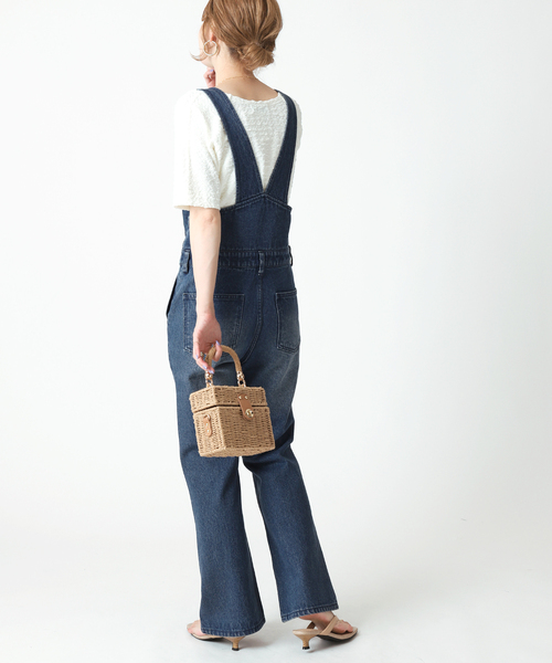 B.C STOCK（ベーセーストック）の「ボックスカゴBAG（かごバッグ・レディース・ブラック/ベージュ・FREE）」の10枚目の写真