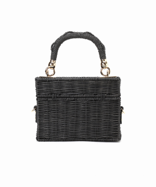 B.C STOCK（ベーセーストック）の「ボックスカゴBAG（かごバッグ・レディース・ブラック/ベージュ・FREE）」の13枚目の写真