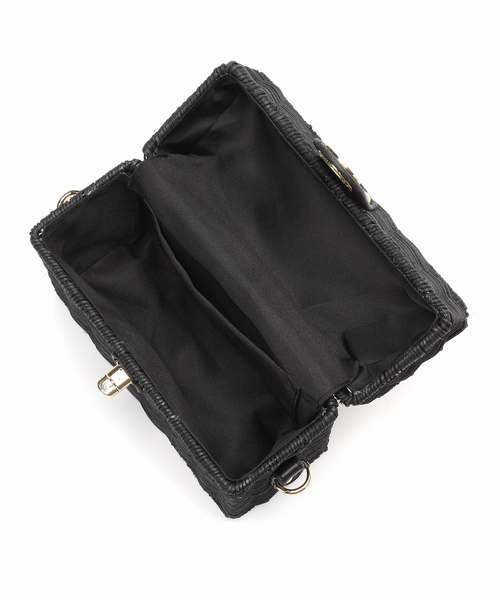 B.C STOCK（ベーセーストック）の「ボックスカゴBAG（かごバッグ・レディース・ブラック/ベージュ・FREE）」の15枚目の写真