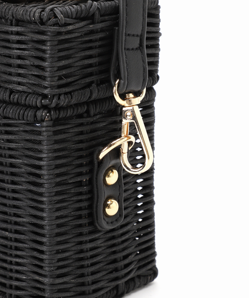 B.C STOCK（ベーセーストック）の「ボックスカゴBAG（かごバッグ・レディース・ブラック/ベージュ・FREE）」の19枚目の写真