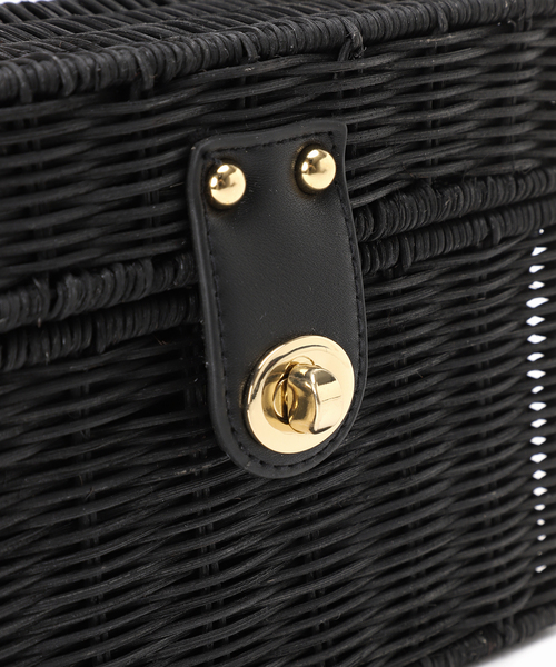 B.C STOCK（ベーセーストック）の「ボックスカゴBAG（かごバッグ・レディース・ブラック/ベージュ・FREE）」の21枚目の写真