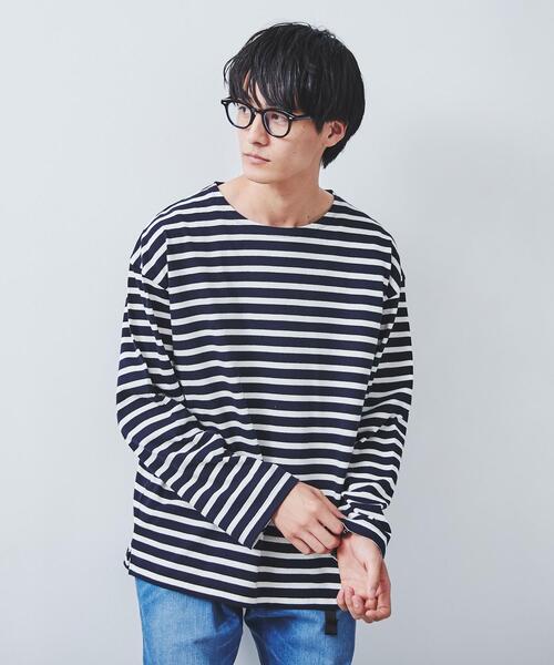 coen（コーエン）の「マリンボーダーロングスリーブTシャツ（Tシャツ/カットソー・メンズ・ブラウン/ネイビー・SMALL/X-LARGE/LARGE/MEDIUM）」の8枚目の写真