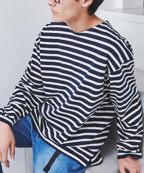 coen（コーエン）の「マリンボーダーロングスリーブTシャツ（Tシャツ/カットソー・メンズ・ブラウン/ネイビー・SMALL/X-LARGE/LARGE/MEDIUM）」の7枚目の写真