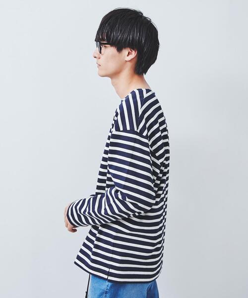 coen（コーエン）の「マリンボーダーロングスリーブTシャツ（Tシャツ/カットソー・メンズ・ブラウン/ネイビー・SMALL/X-LARGE/LARGE/MEDIUM）」の18枚目の写真