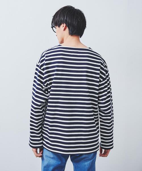 coen（コーエン）の「マリンボーダーロングスリーブTシャツ（Tシャツ/カットソー・メンズ・ブラウン/ネイビー・SMALL/X-LARGE/LARGE/MEDIUM）」の17枚目の写真