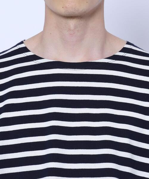 coen（コーエン）の「マリンボーダーロングスリーブTシャツ（Tシャツ/カットソー・メンズ・ブラウン/ネイビー・SMALL/X-LARGE/LARGE/MEDIUM）」の11枚目の写真