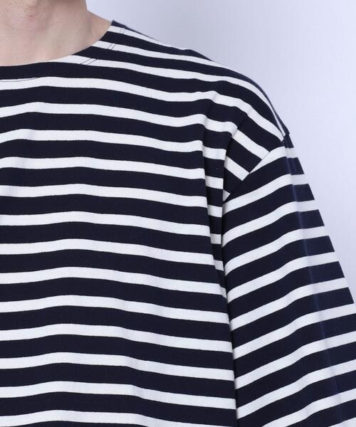 coen（コーエン）の「マリンボーダーロングスリーブTシャツ（Tシャツ/カットソー・メンズ・ブラウン/ネイビー・SMALL/X-LARGE/LARGE/MEDIUM）」の22枚目の写真