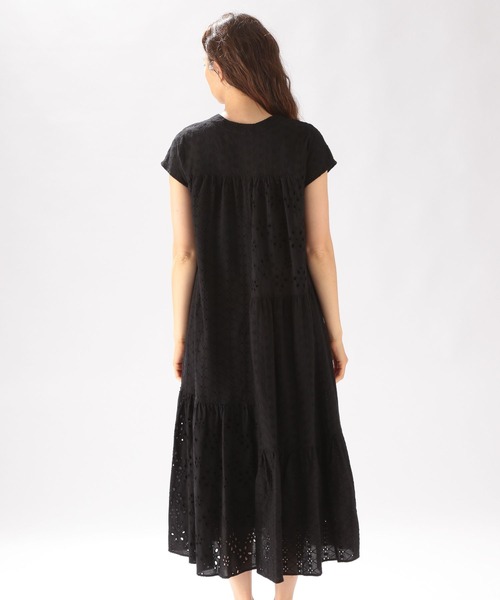 niko and...（ニコアンド）の「2WAYパッチワークワンピース（ワンピース・レディース・ブラック/オレンジ/ブルー・MEDIUM/LARGE）」の5枚目の写真