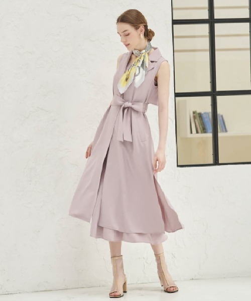 AND COUTURE(アンドクチュール)の「ジレレイヤードワンピ AND COUTURE(アンドクチュール)の「ジレレイヤードワンピ