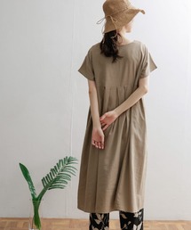 URBAN RESEARCH DOORS | リネンレーヨンスキッパーミディワンピース(ワンピース)