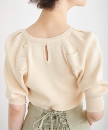 FREE'S MART | バックディティールパフスリーブ総針ニット(ニット/セーター)
