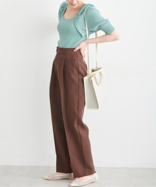 FREE'S MART（フリーズマート）の「バックディティールパフスリーブ総針ニット（ニット/セーター・レディース・ブラック/ホワイト/ブルー・FREE）」の22枚目の写真