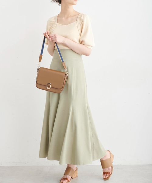 FREE'S MART（フリーズマート）の「バックディティールパフスリーブ総針ニット（ニット/セーター・レディース・ブラック/ホワイト/ブルー・FREE）」の9枚目の写真