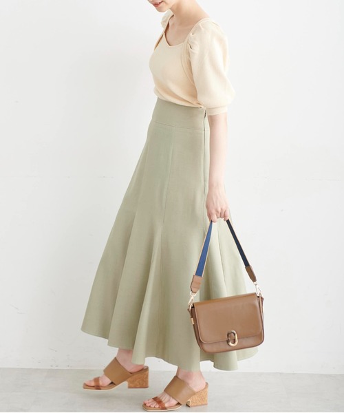 FREE'S MART（フリーズマート）の「バックディティールパフスリーブ総針ニット（ニット/セーター・レディース・ブラック/ホワイト/ブルー・FREE）」の10枚目の写真