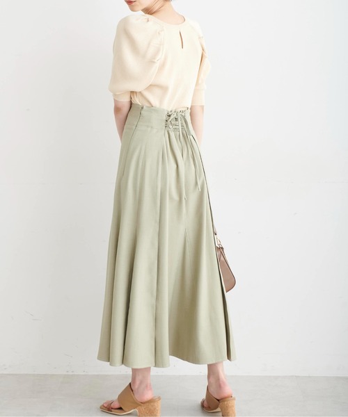 FREE'S MART（フリーズマート）の「バックディティールパフスリーブ総針ニット（ニット/セーター・レディース・ブラック/ホワイト/ブルー・FREE）」の11枚目の写真